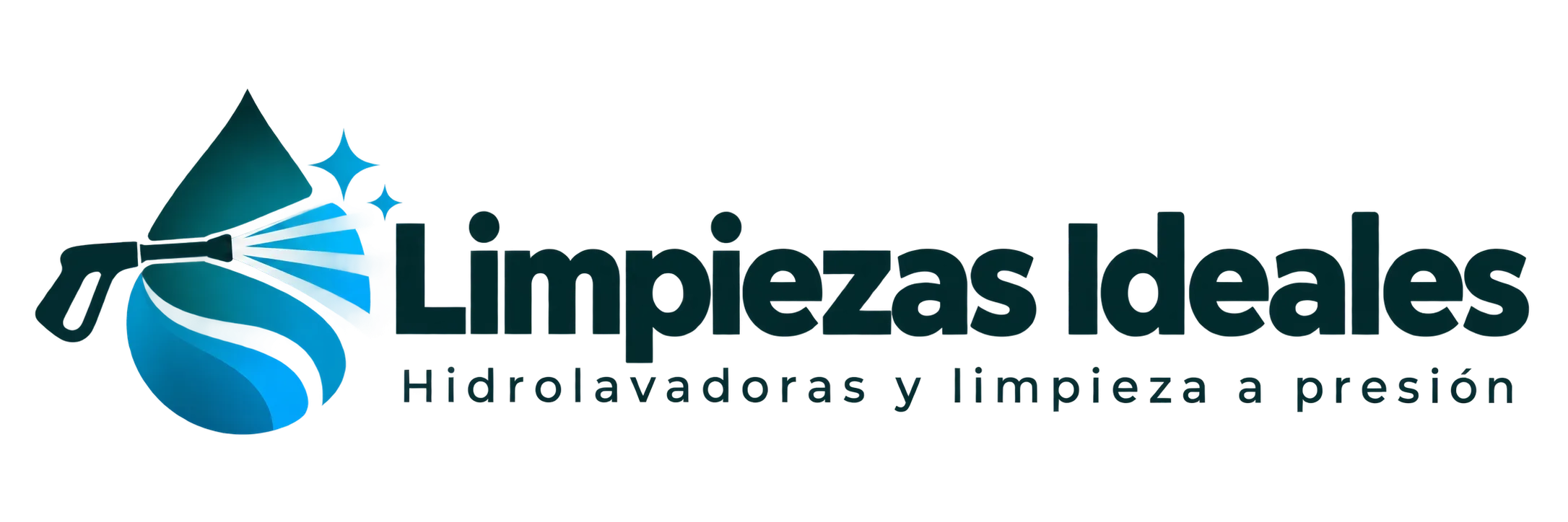 Logo de Limpiezas Ideales con Gota Azul