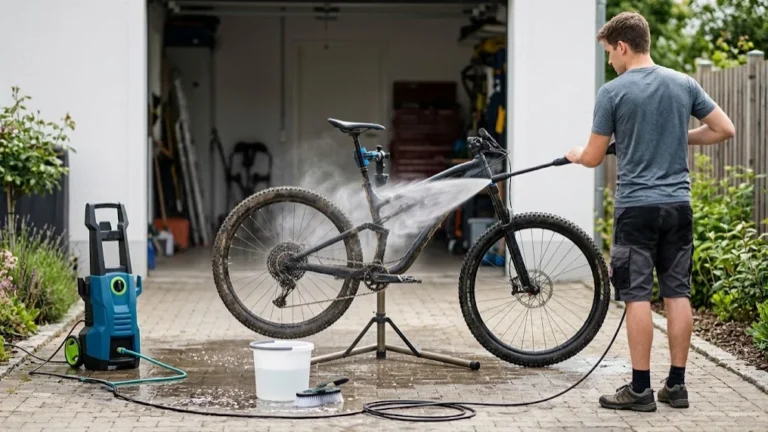 limpiar una bicicleta con hidrolavadora sin dañar componentes