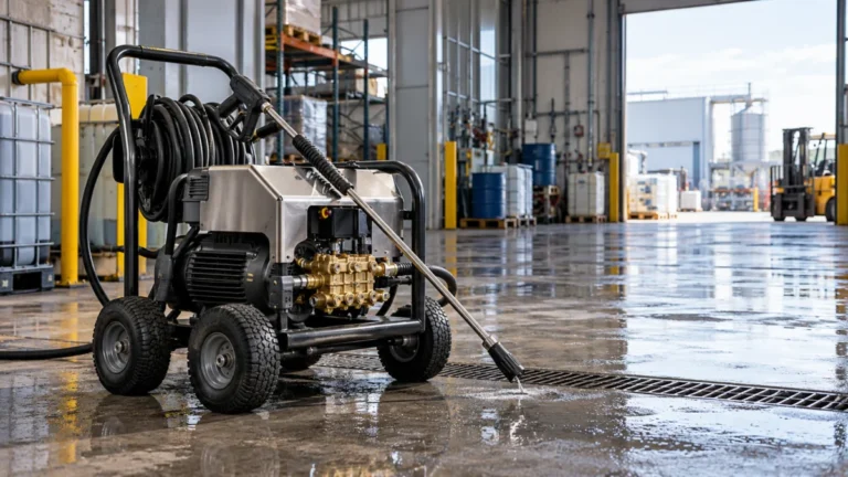 Hidrolavadora para limpieza industrial